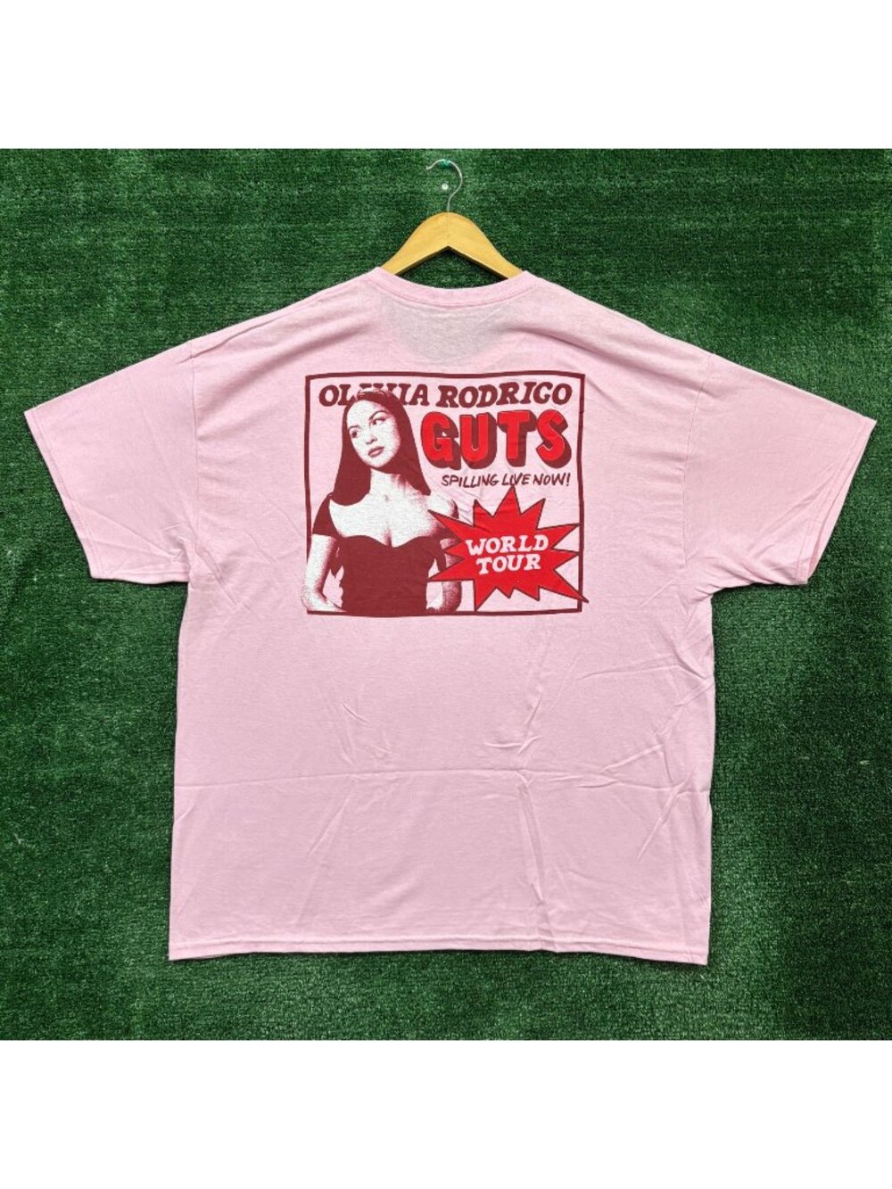 Olivia Rodrigo Guts Pink T-Shirt Size XXL